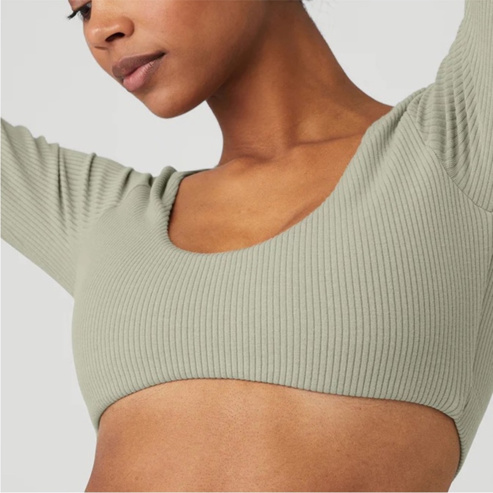 Alo Yoga Ribbed Define Long Sleeve - Picture 4 of 7